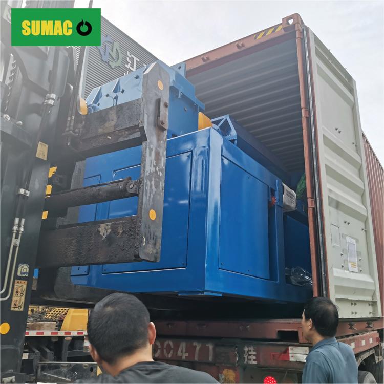 Delivery of Tire Shredding Plant Machine -